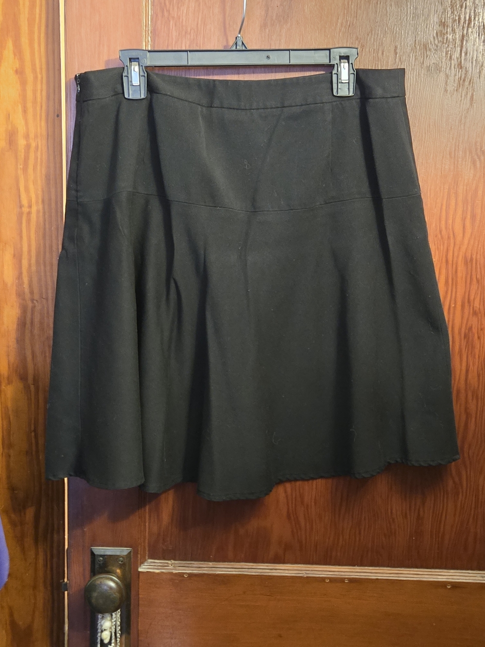 Mossimo Supply Co. Black A-Line Skirt with Subtle Panels